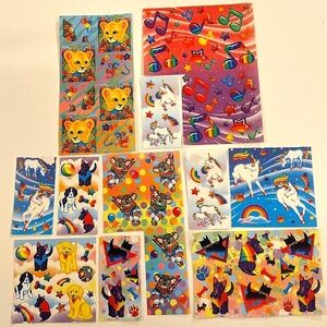 Rare Vintage Lot Of 144 Lisa Frank Stickers